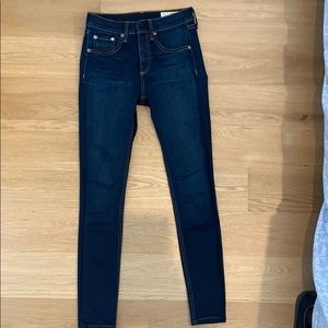 Rag & Bone Blue denim high rise jeans